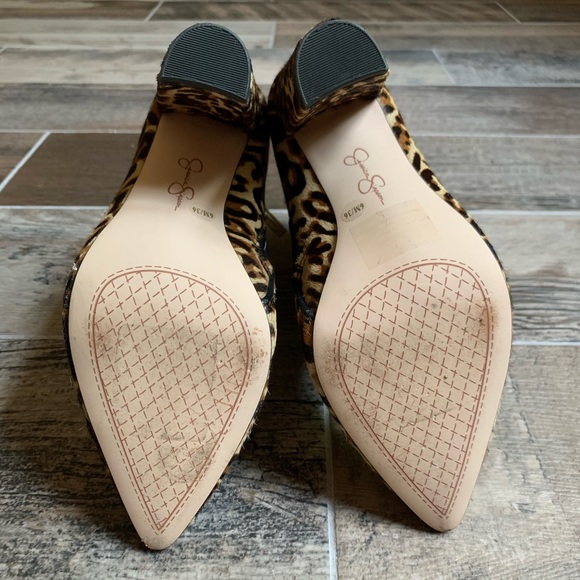 Jessica Simpson Leopard High Heel Booties - Picture 8 of 8
